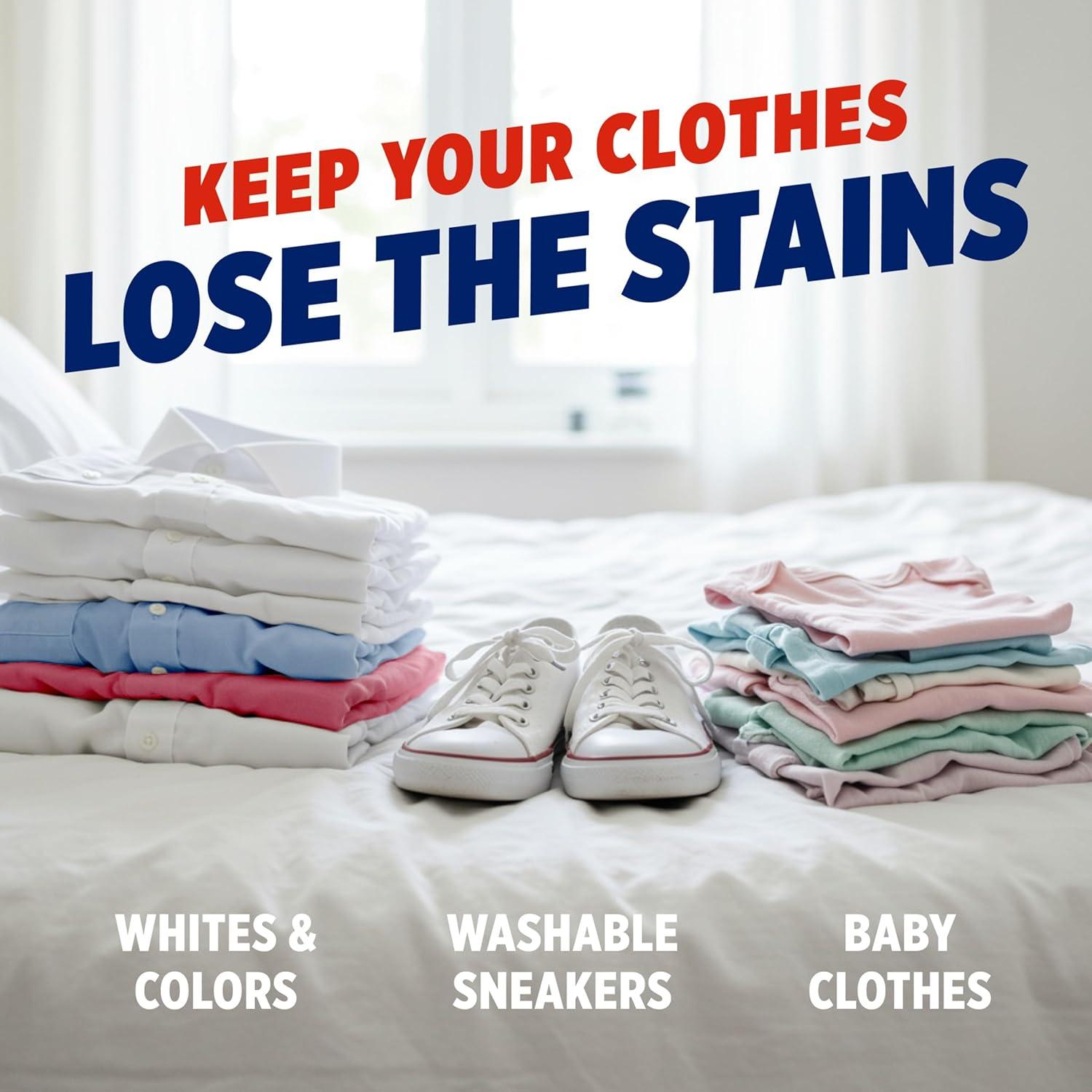 image:imageOxiClean Max Force Advanced Stain Remover Liquid ColorSafe BleachFree Kids and Baby Essential Use with Detergent to Remove Messy Stains like Berries Juice Mud Grass 45 Fl Oz