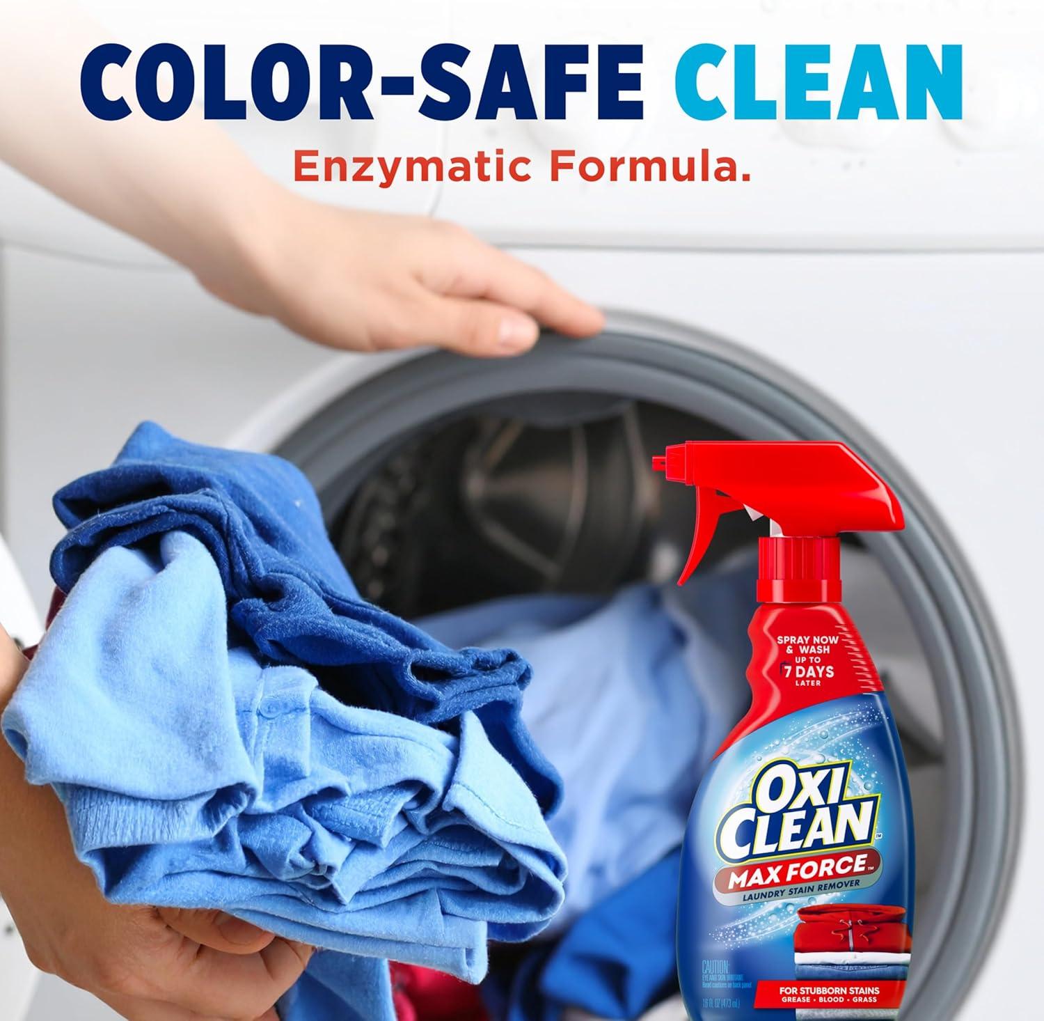 image:imageOxiClean Max Force Laundry Stain Remover Spray Newborn amp Baby Essentials Stain Treater 12 fl oz 3Pack12 Fl Oz Pack of 3