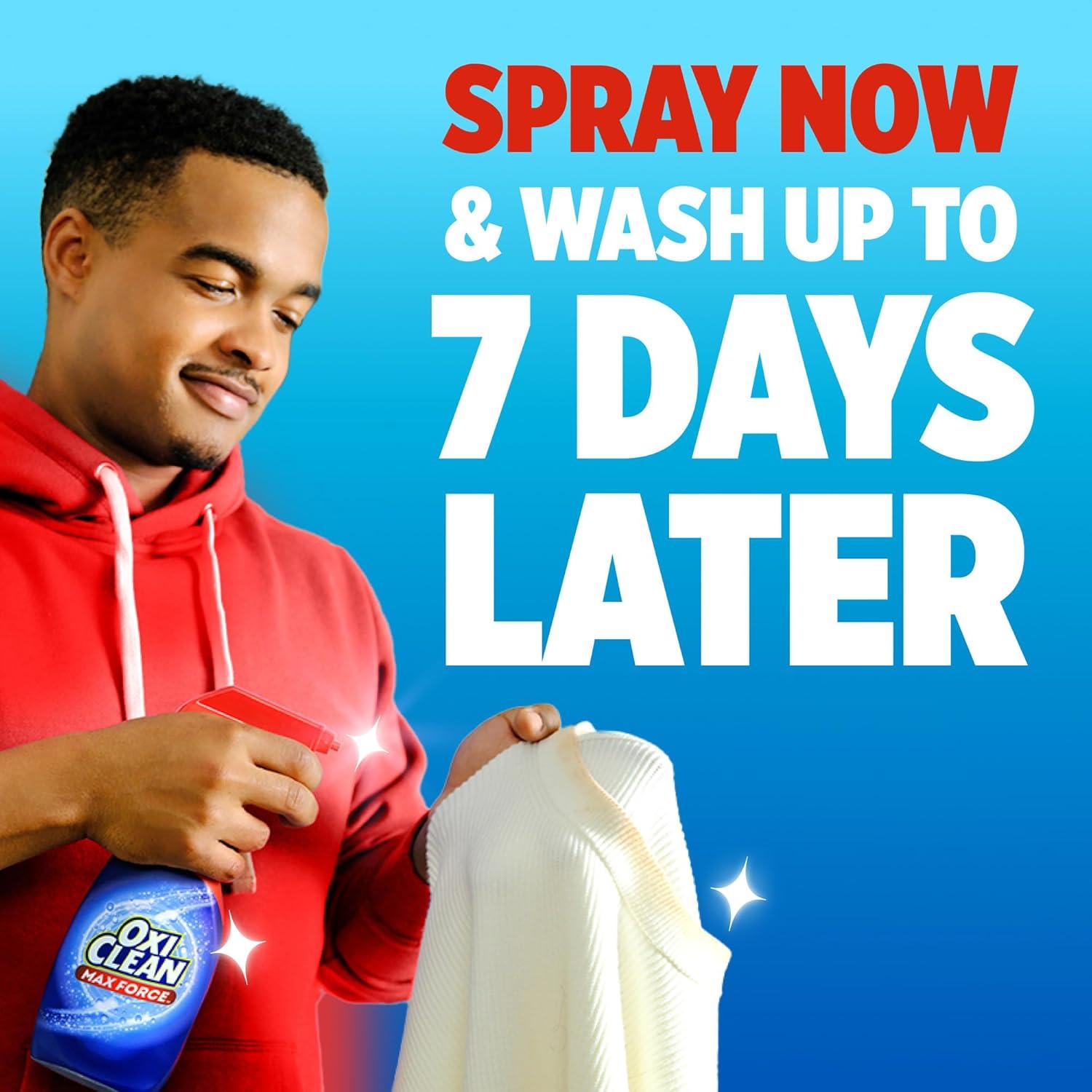 image:imageOxiClean Max Force Laundry Stain Remover Spray Newborn amp Baby Essentials Stain Treater 12 fl oz 3Pack48 Fl Oz Pack of 1