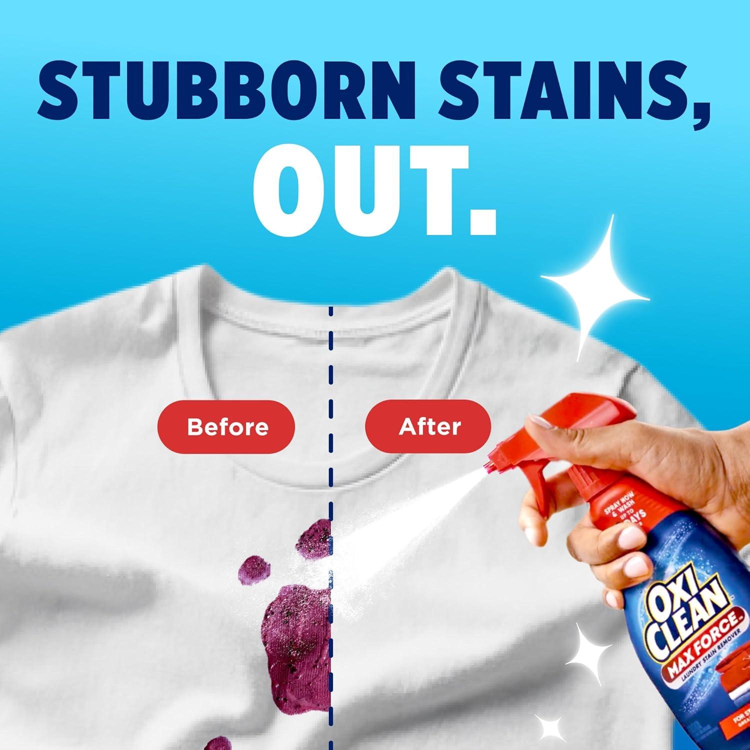 image:imageOxiClean Max Force Laundry Stain Remover Spray Newborn amp Baby Essentials Stain Treater 12 fl oz 3Pack48 Fl Oz Pack of 1