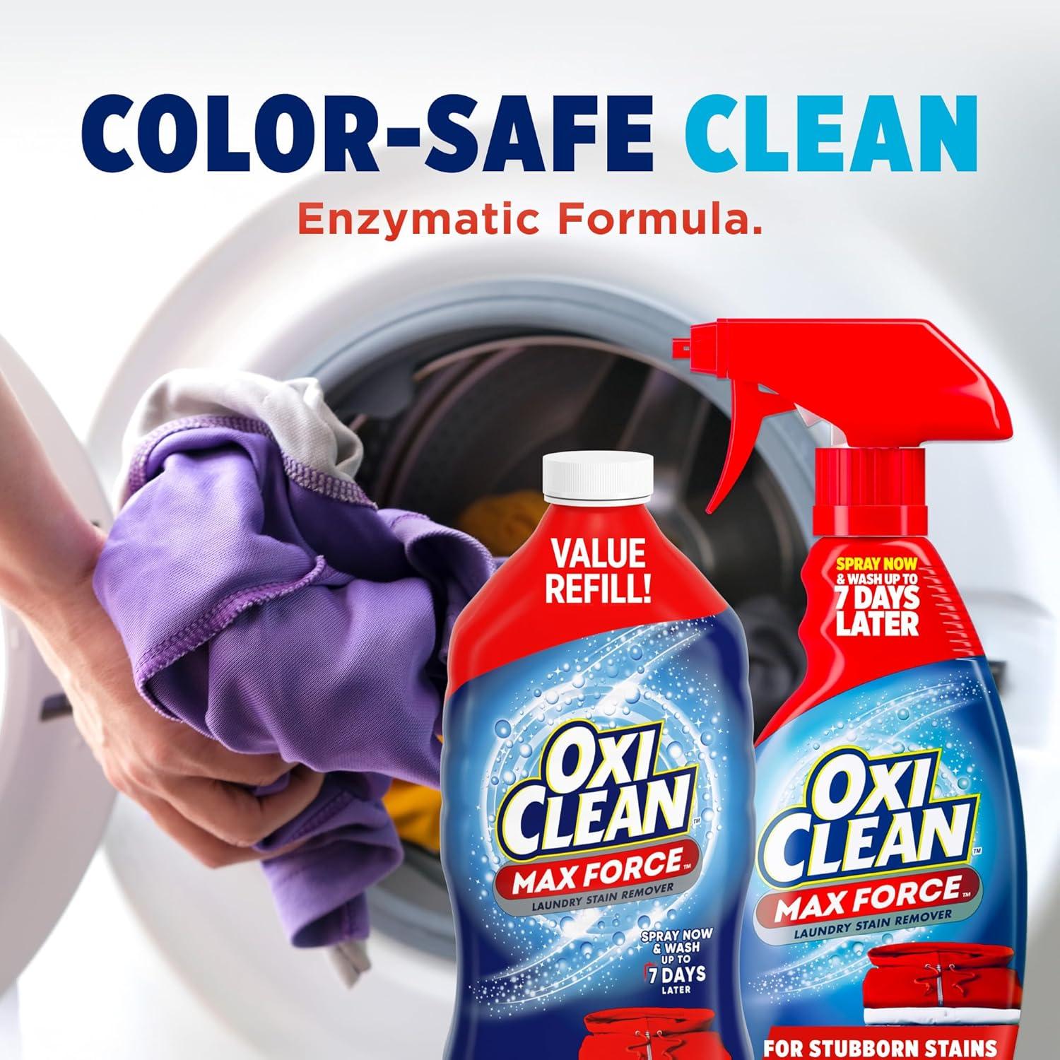 image:imageOxiClean Max Force Laundry Stain Remover Spray Newborn amp Baby Essentials Stain Treater 12 fl oz 3Pack48 Fl Oz Pack of 1