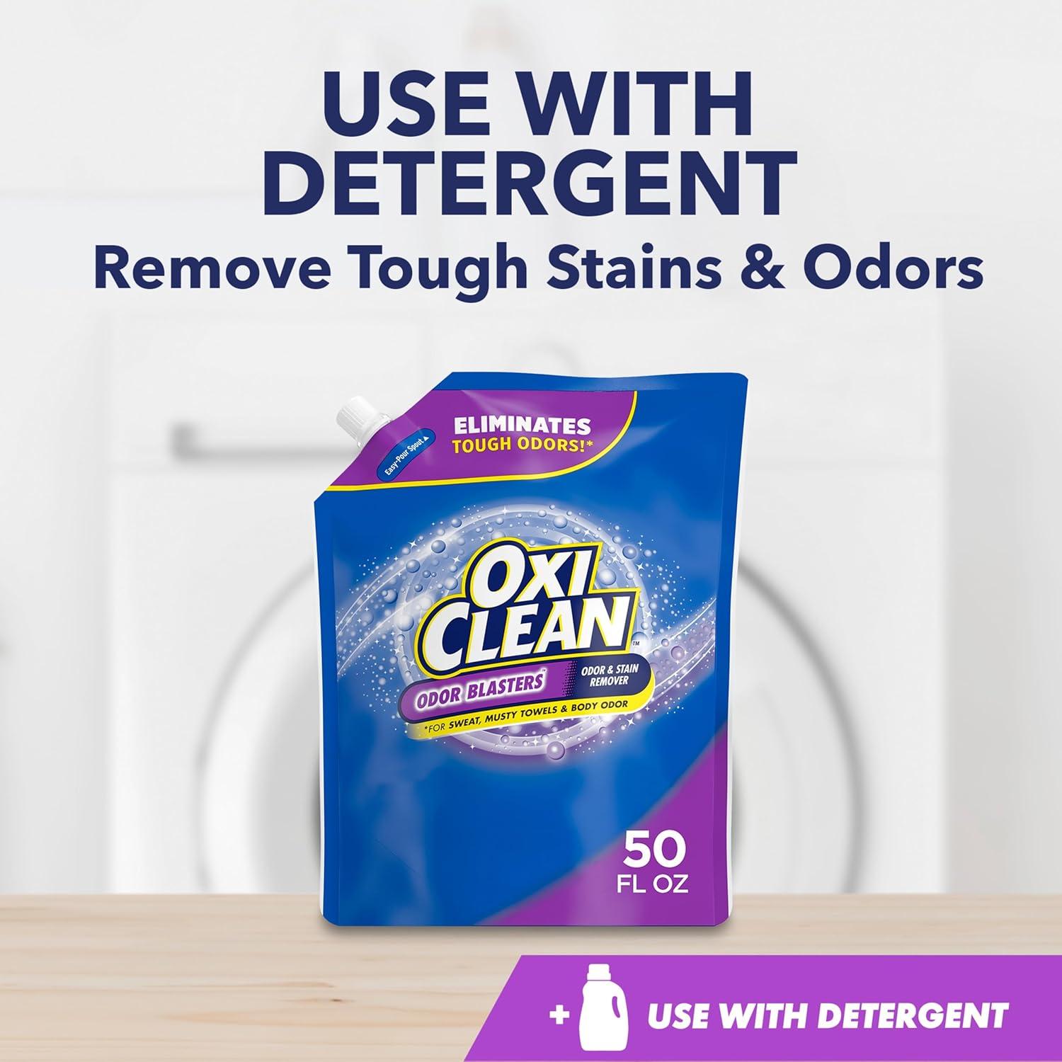 image:imageOxiClean Odor Blasters Odor and Stain Remover Laundry Booster Liquid 50 fl oz50 Fl Oz Pack of 3