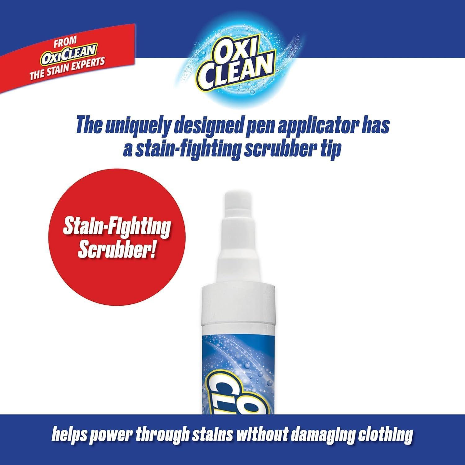 image:imageOxiClean On The Go Stain Remover Pen for Clothes Portable Instant Travel Size Stick Safe Cloth Stain Remover for Makeup Food and Drink Stain Pen for Clothes Pack of 3073 Fl Oz Pack of 3