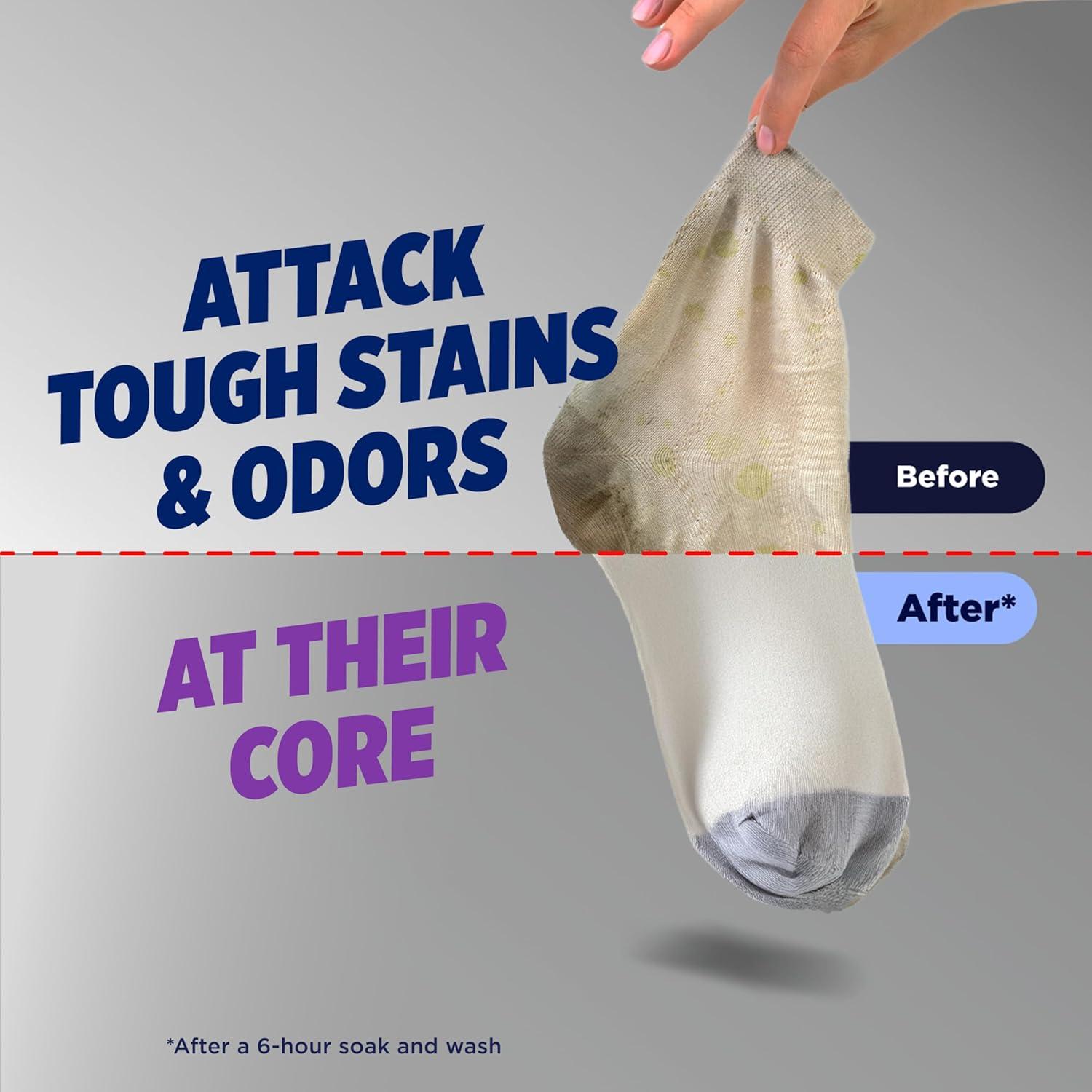 image:imageOxiClean Triple Action Odor Blasters Removes Stains and Eliminates Tough Odors Stain Remover Powder Use with Detergent ColorSafe and ChlorineFree 4 Lbs Pack of 1104 Ounce Pack of 1