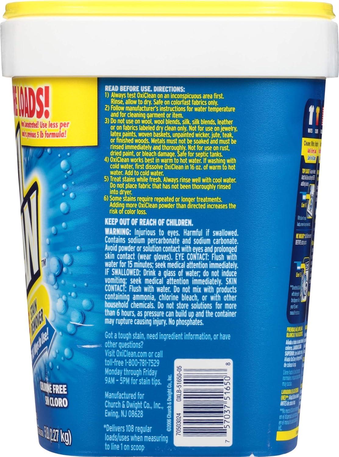image:imageOxiClean Versatile Stain Remover Powder 5 lb80 Ounce Pack of 2