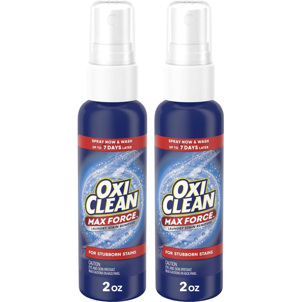 image:imageOxiClean Max Force Laundry Stain Remover Spray Newborn amp Baby Essentials Stain Treater 12 fl oz 3Pack2 Fl Oz Pack of 2
