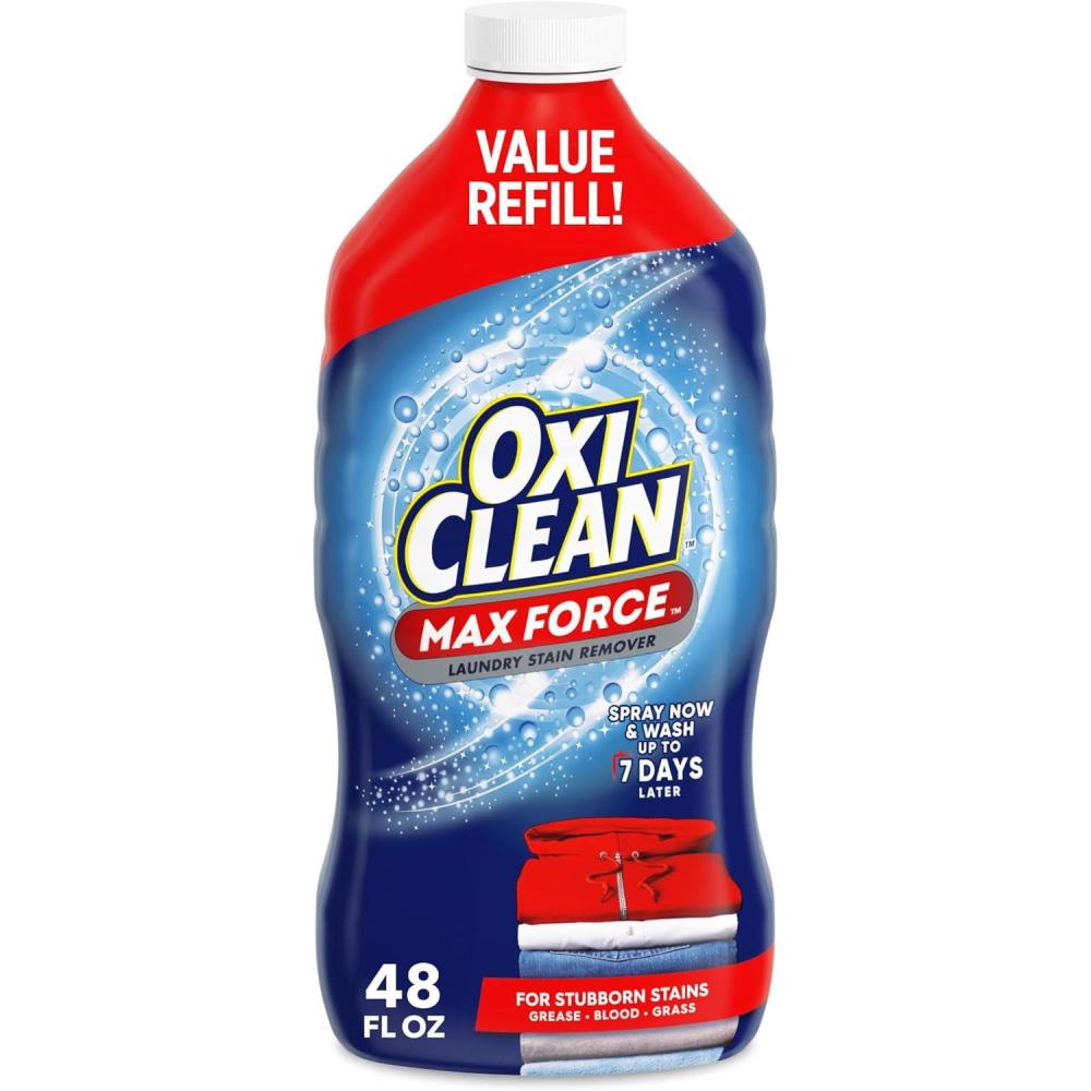 image:imageOxiClean Max Force Laundry Stain Remover Spray Newborn amp Baby Essentials Stain Treater 12 fl oz 3Pack48 Fl Oz Pack of 1
