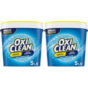 OxiClean Versatile Stain Remover Powder, 5 lb(80 Ounce (Pack of 2))