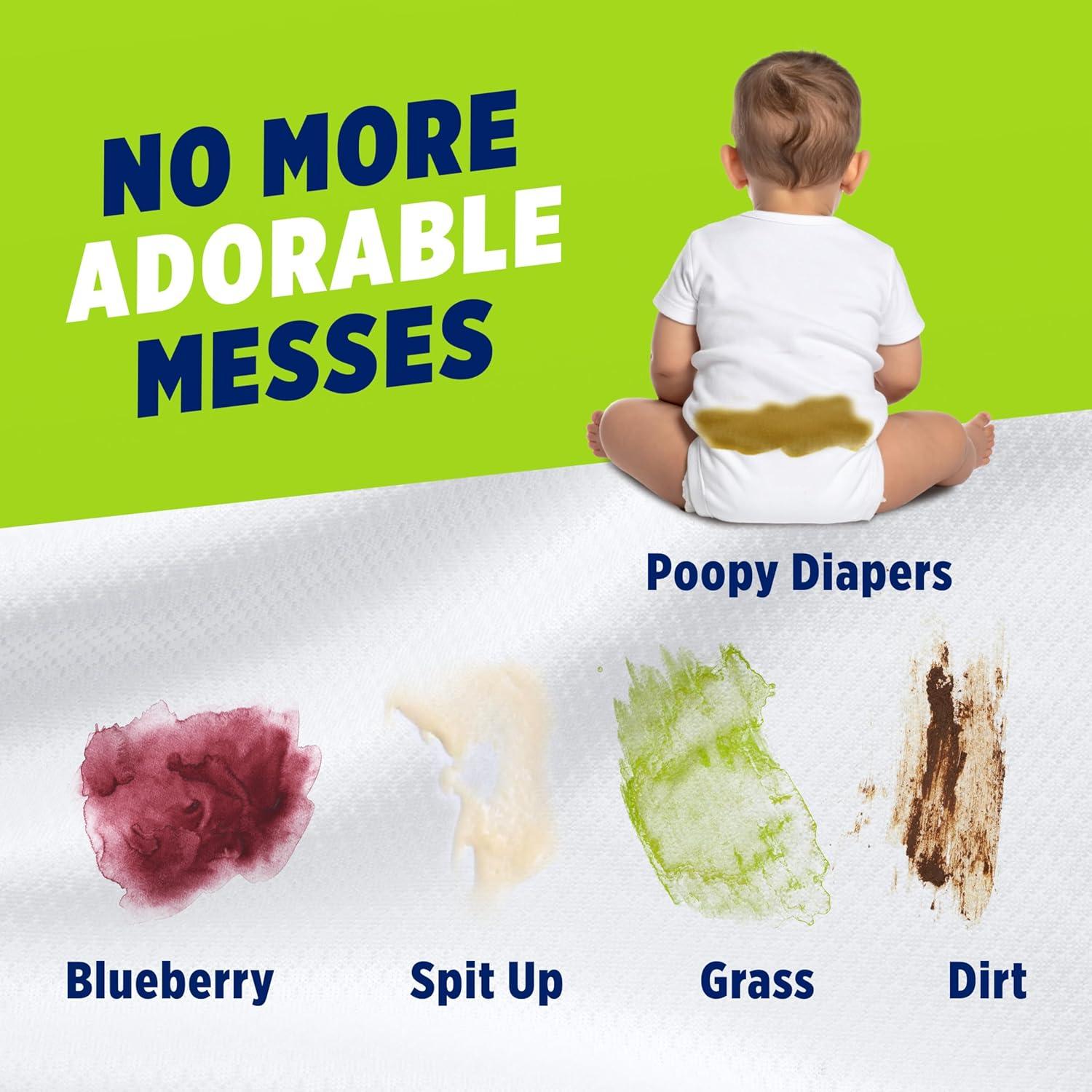 image:imageOxiClean Triple Action Free Versatile Stain Remover Powder Use with Detergent No Fragrance No Dyes No Chlorine Removes Stains Brightens Colors and Whites 4 lbs