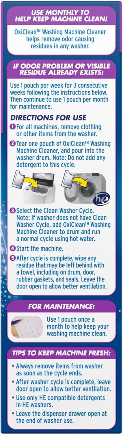image:imageOxiClean Washing Machine Cleaner with Odor Blasters 4 Count