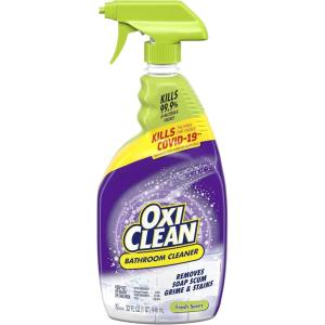 OxiClean Bathroom Cleaner, Shower, Tub & Tile, Powered by OxiClean Stainfighters, 32 oz(32 Fl Oz (Pack of 1))